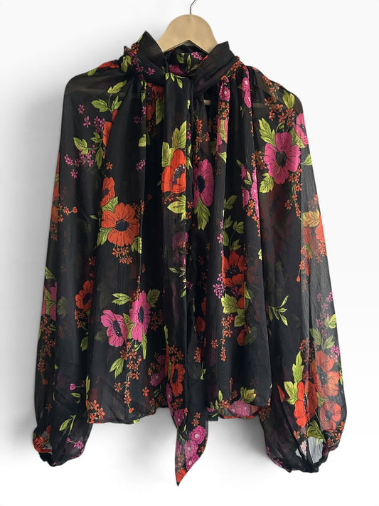 Floral Scarf Top