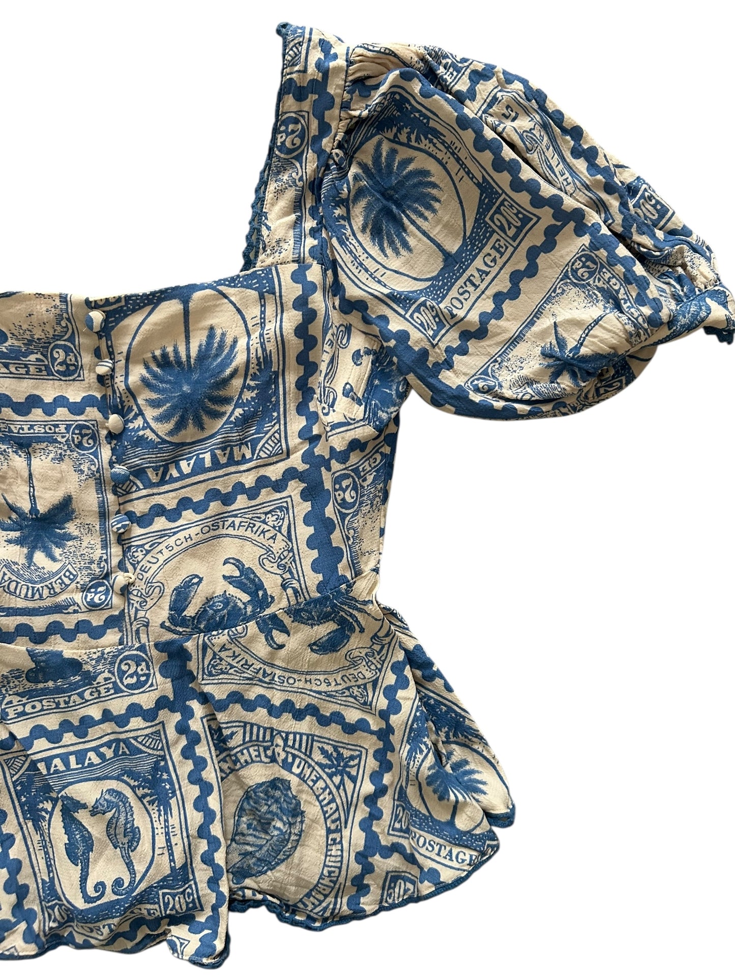 Beach Peplum Top