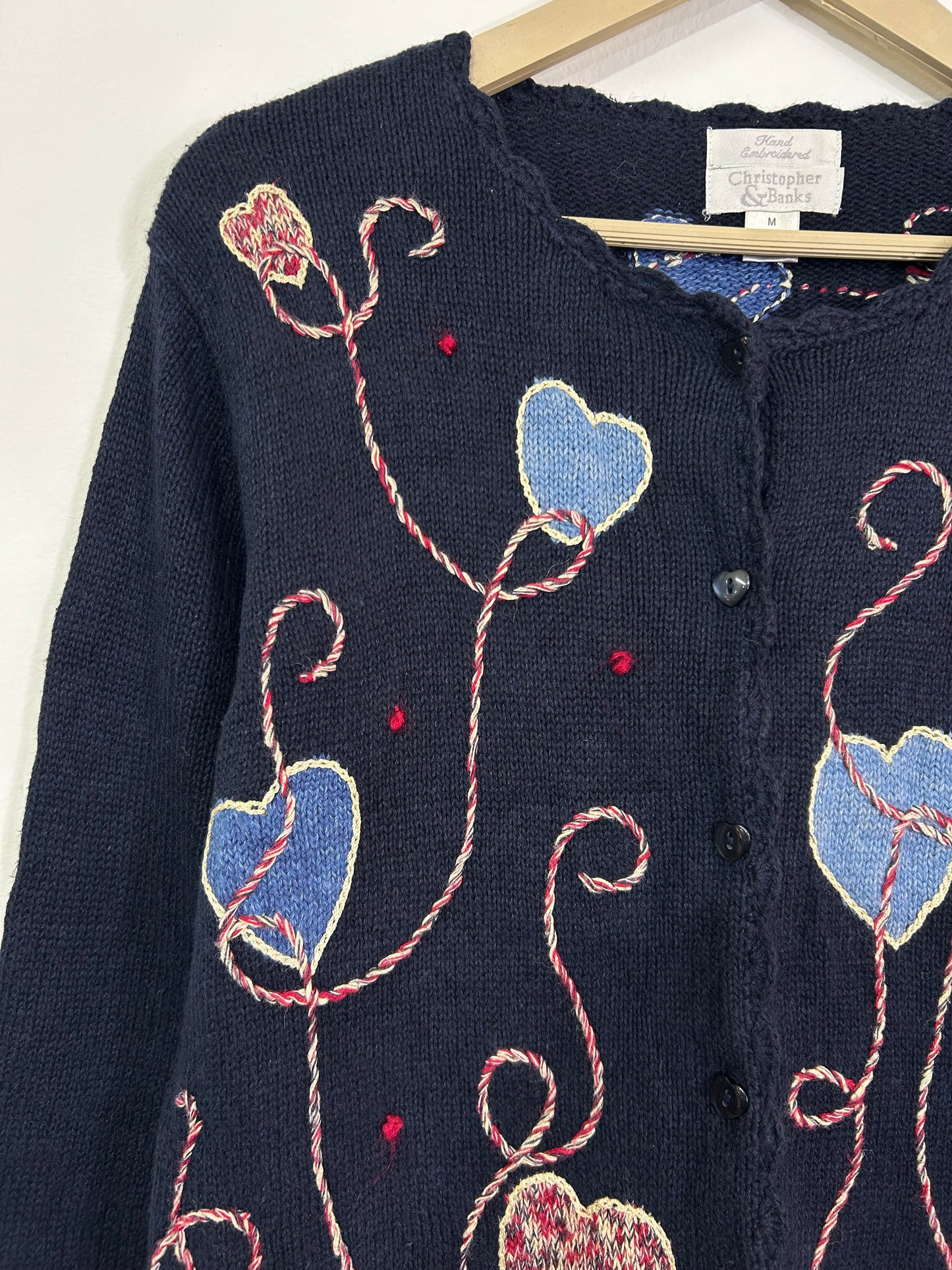 Heart Embroidered Sweater