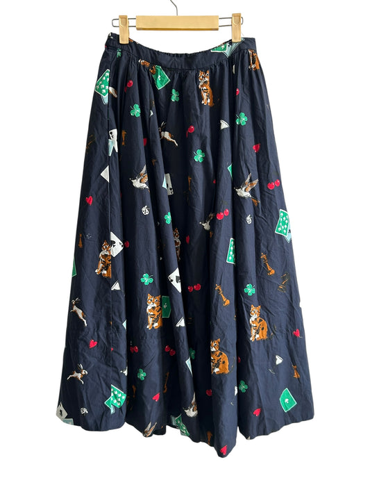Poplin Printed Skirt