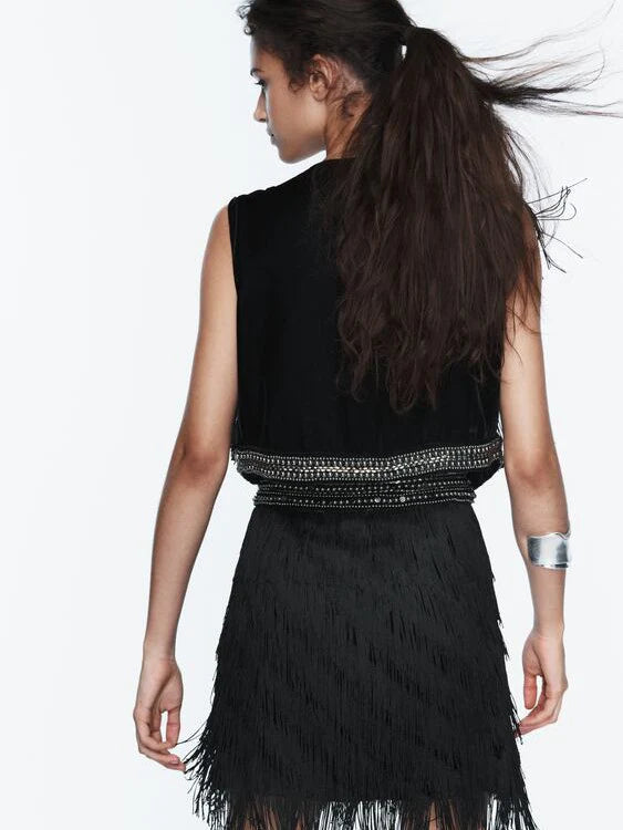 Fringe Velvet Co-Ord Set