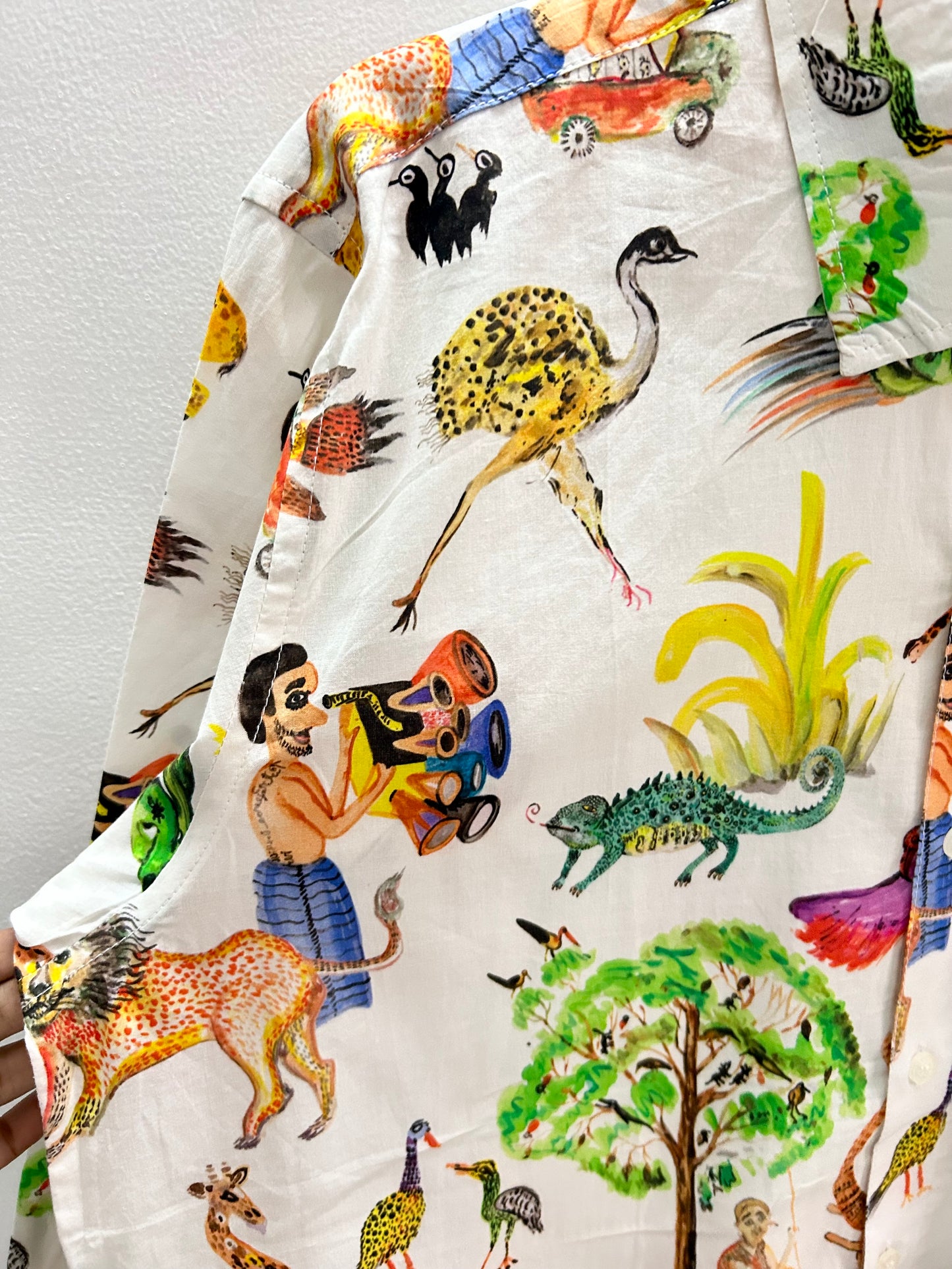 Cotton Maximalist Print Shirt