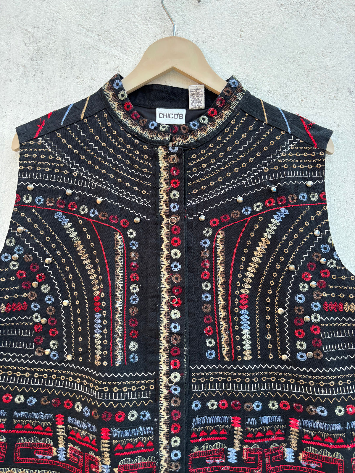 Embroidered Vest: 44”