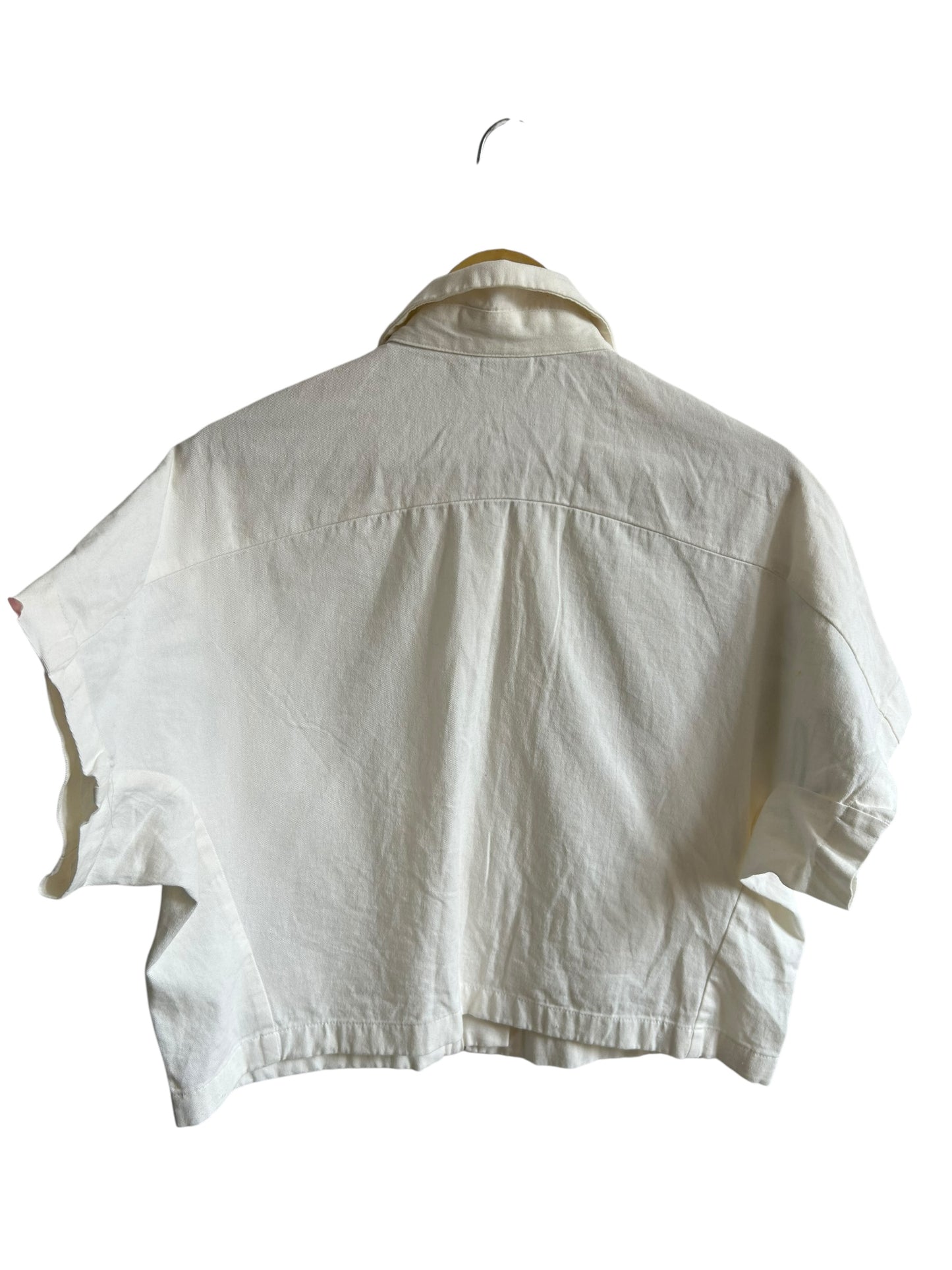 Embroidered Zipper Top