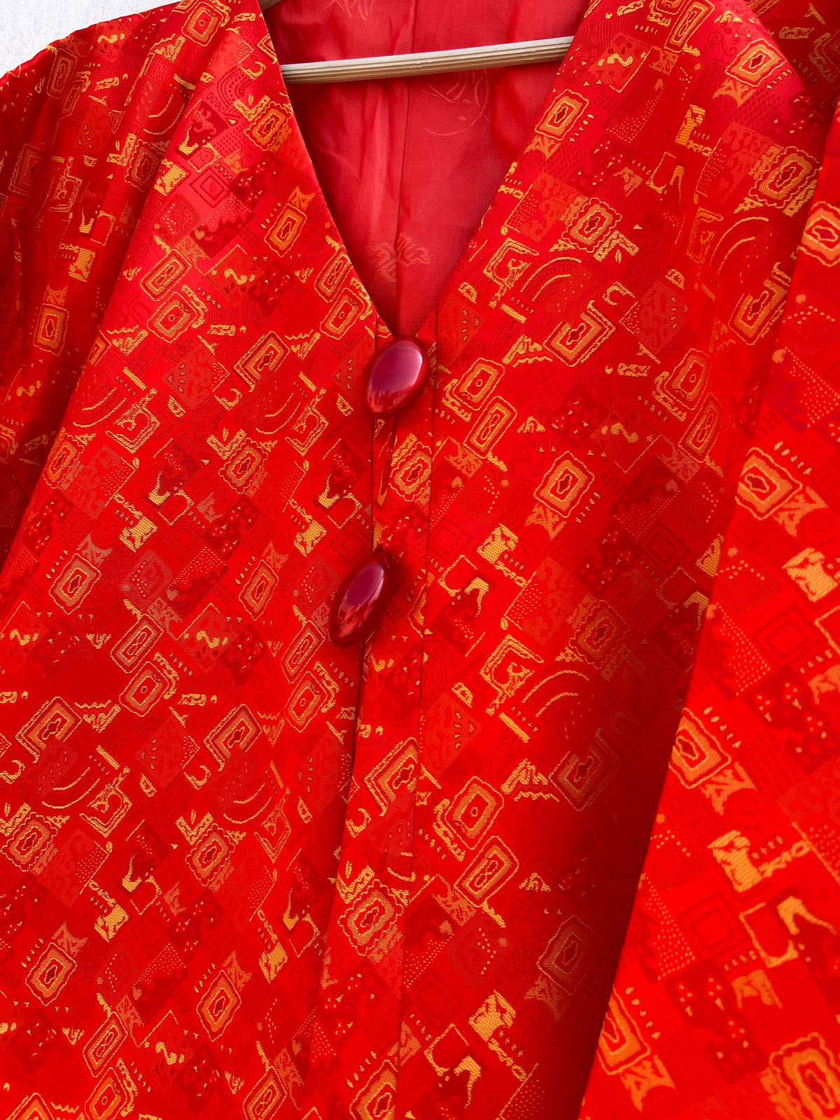 Orange Vintage Jacket: 44”