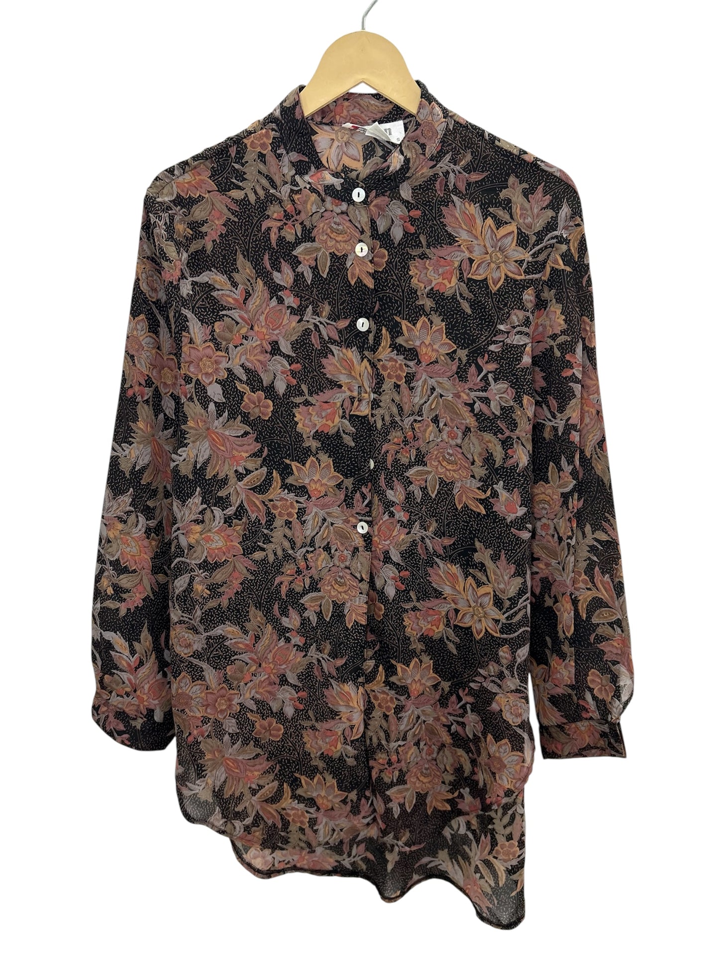 Brown Floral Shirt