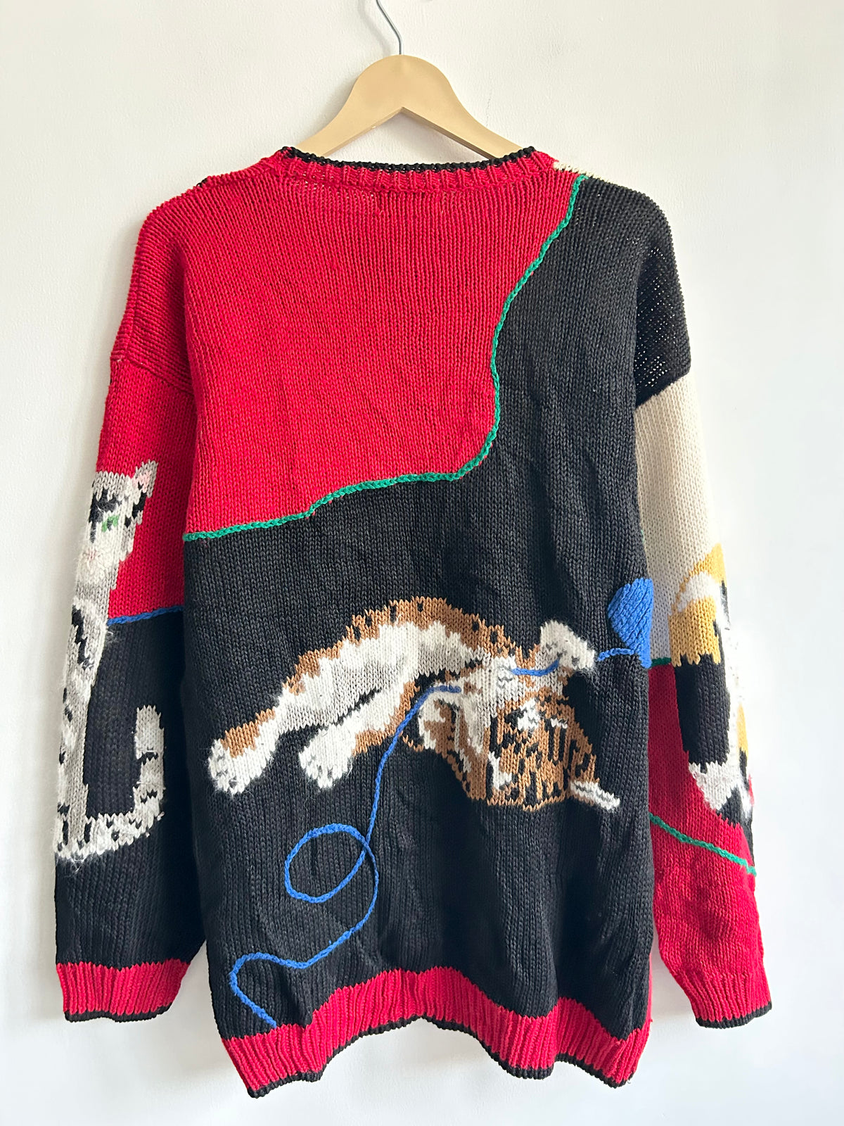 Vintage Cat Knit Sweater