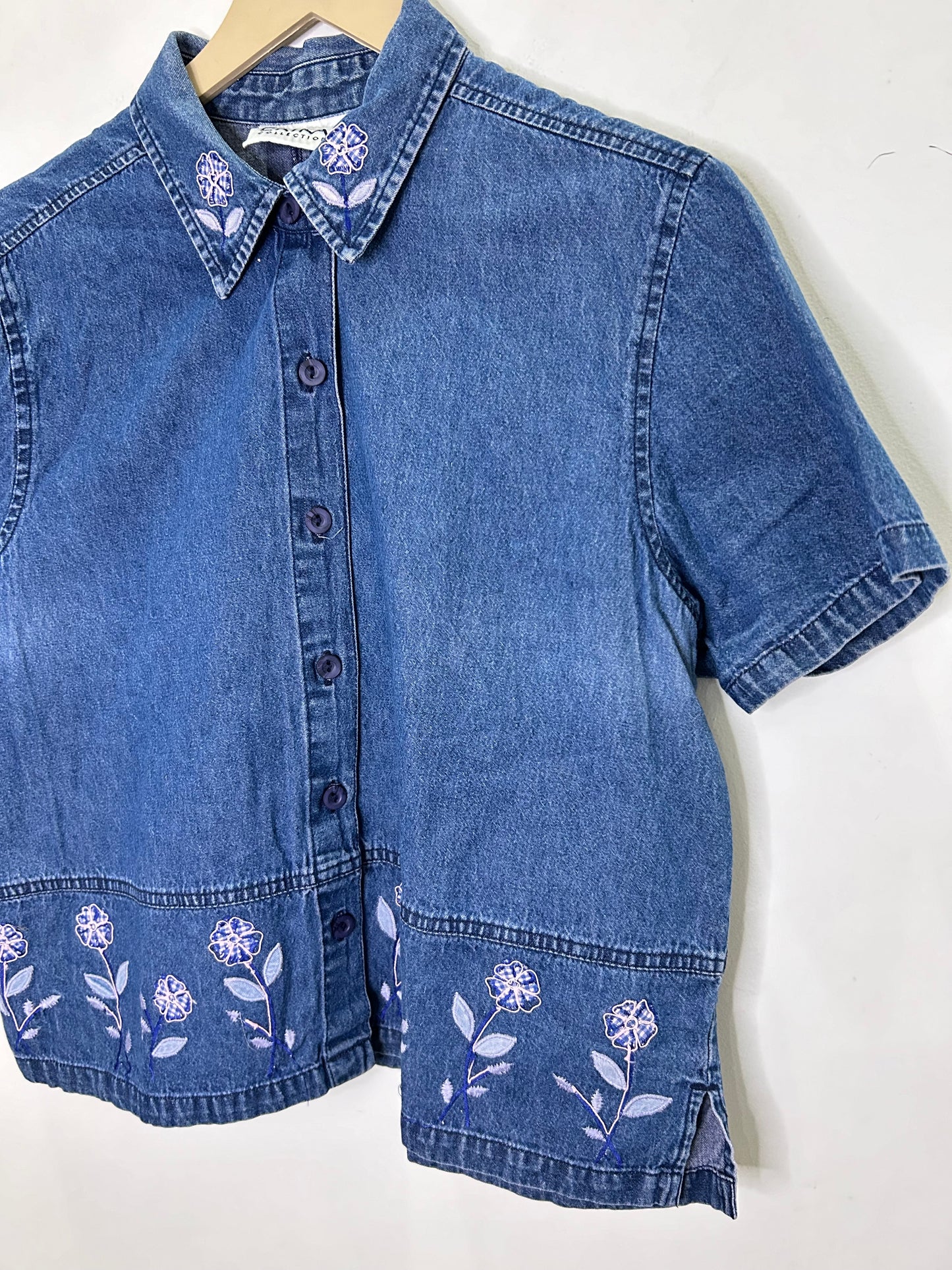 Floral Denim Shirt