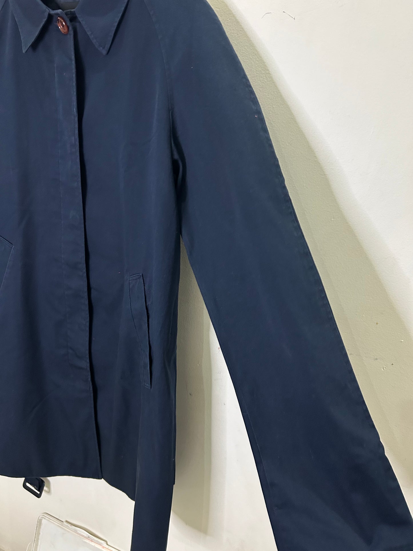 Blue Oversized Trench Coat