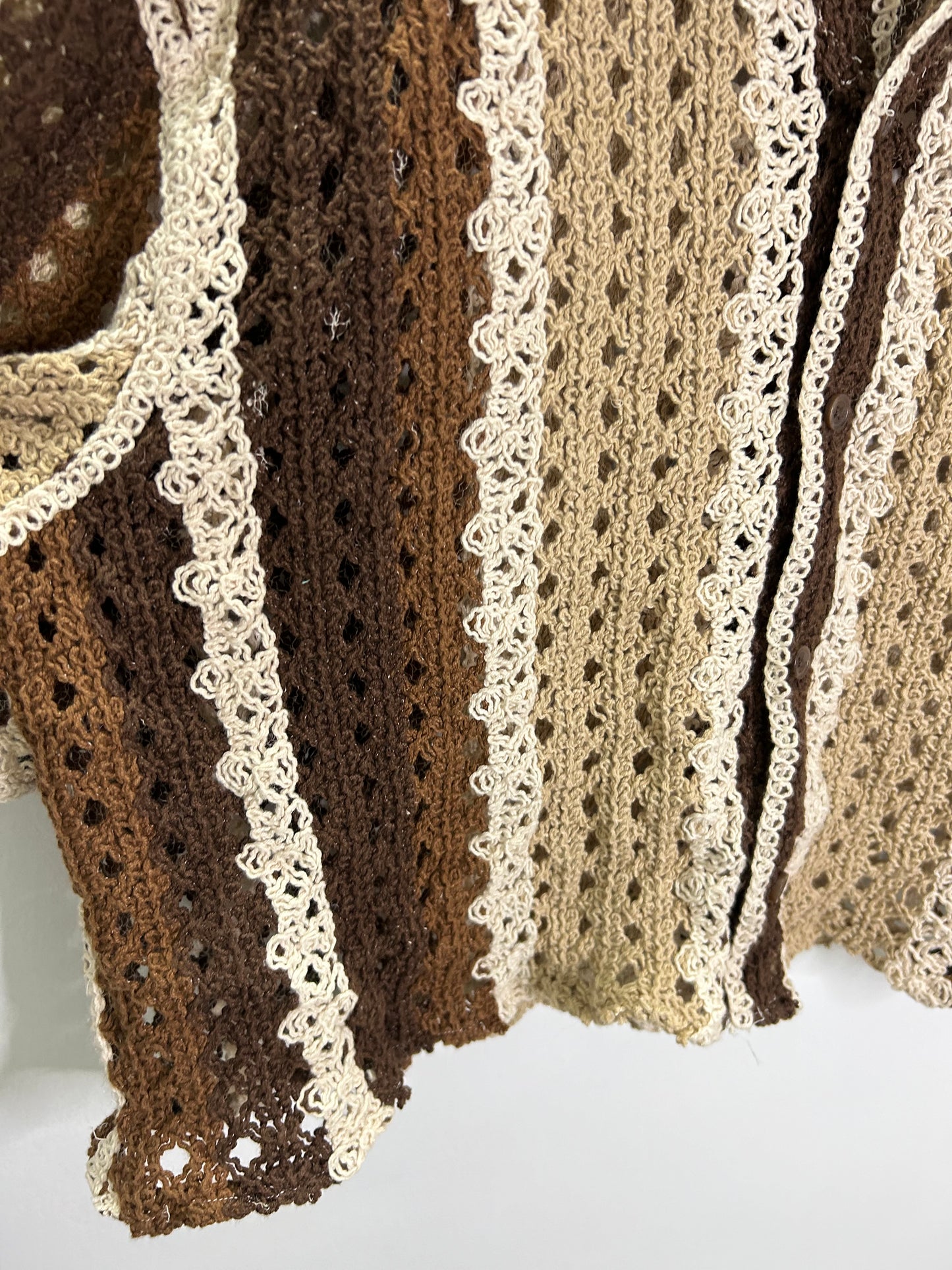 Brown Crochet Shirt