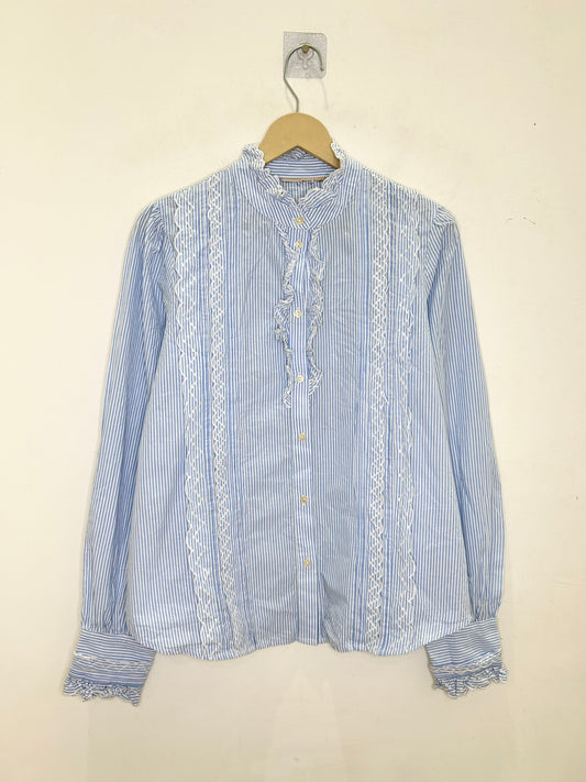 Striped Ruffle Shirt