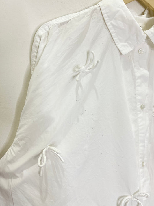 White Cotton Knot Shirt