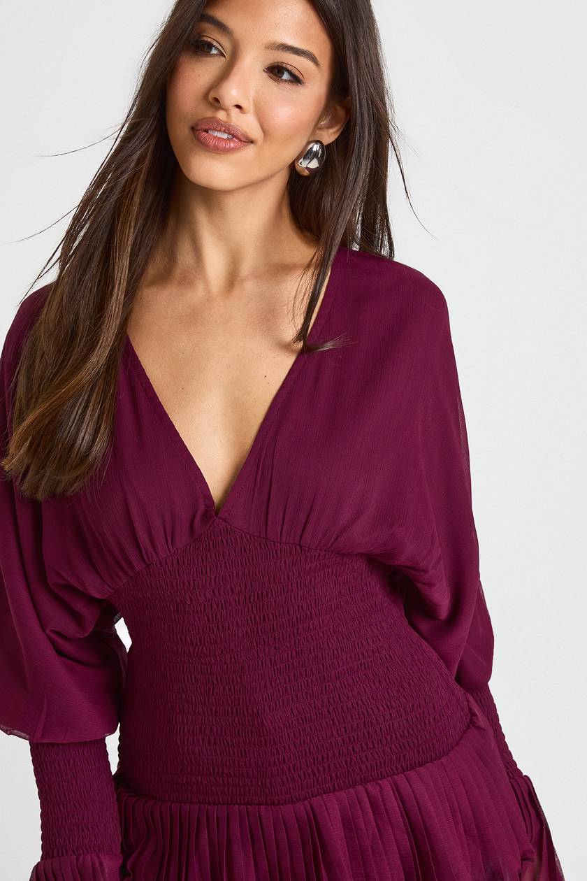 BOOHOO Shirred Blouse