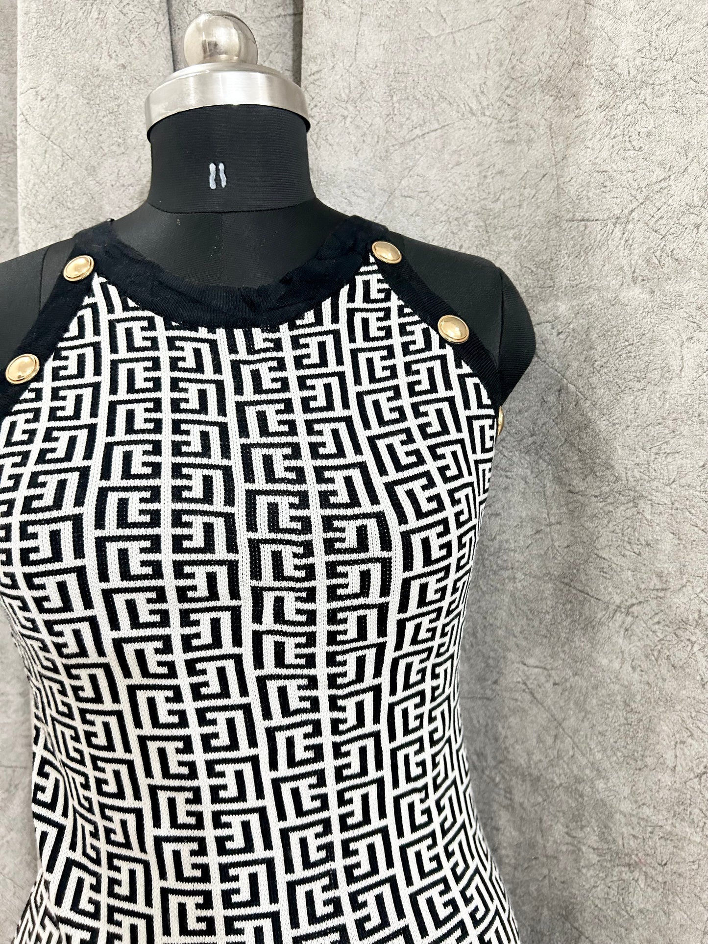Abstract Printed Dress
