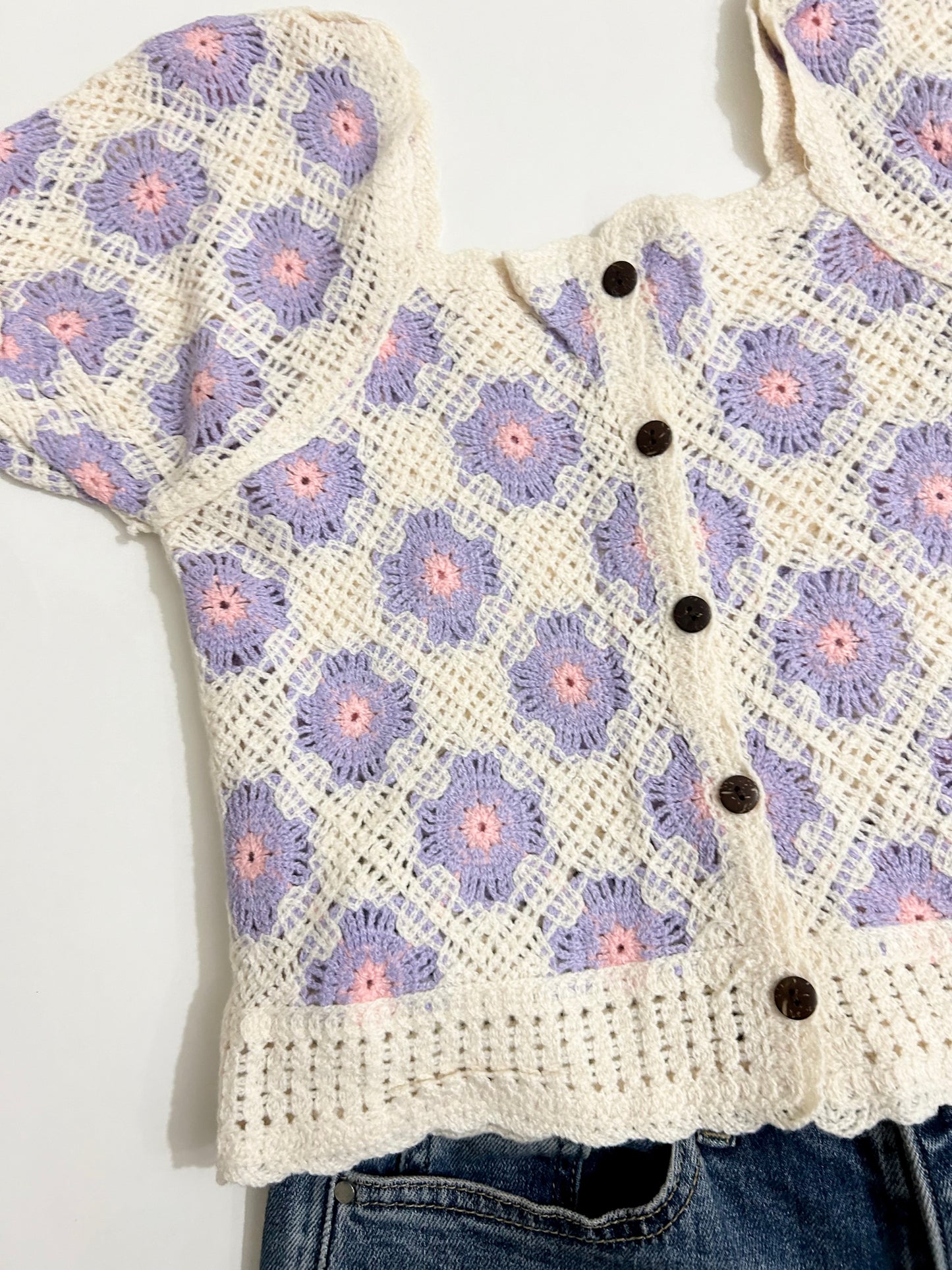 Lavender Puff Sleeve Top