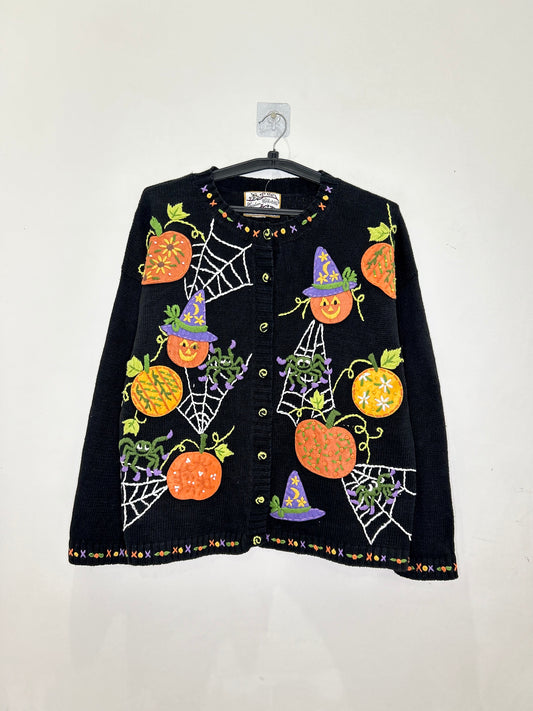 Pumpkin Spidey Cardigan