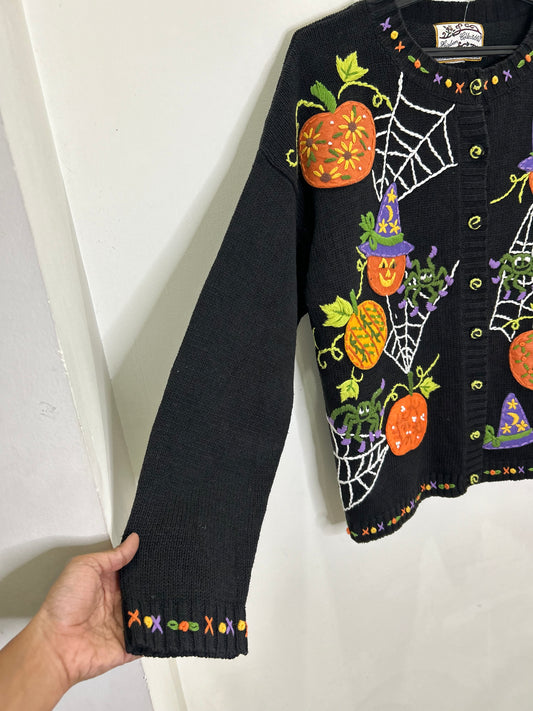 Pumpkin Spidey Cardigan