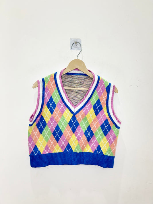 Checkered Vest
