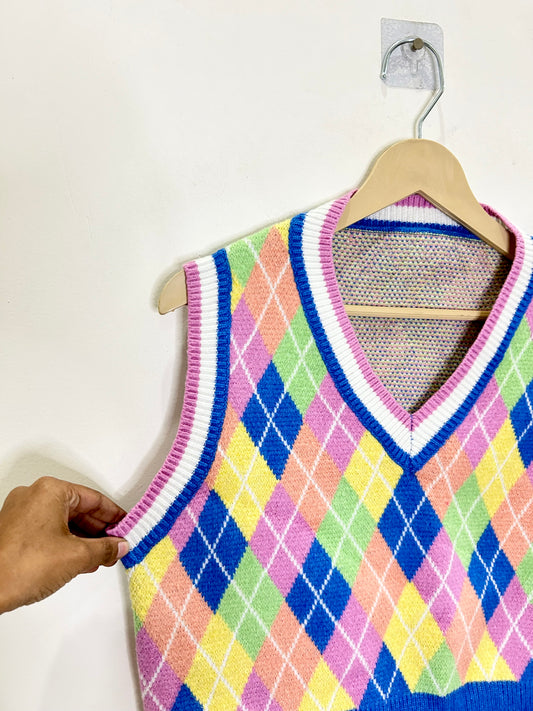 Checkered Vest
