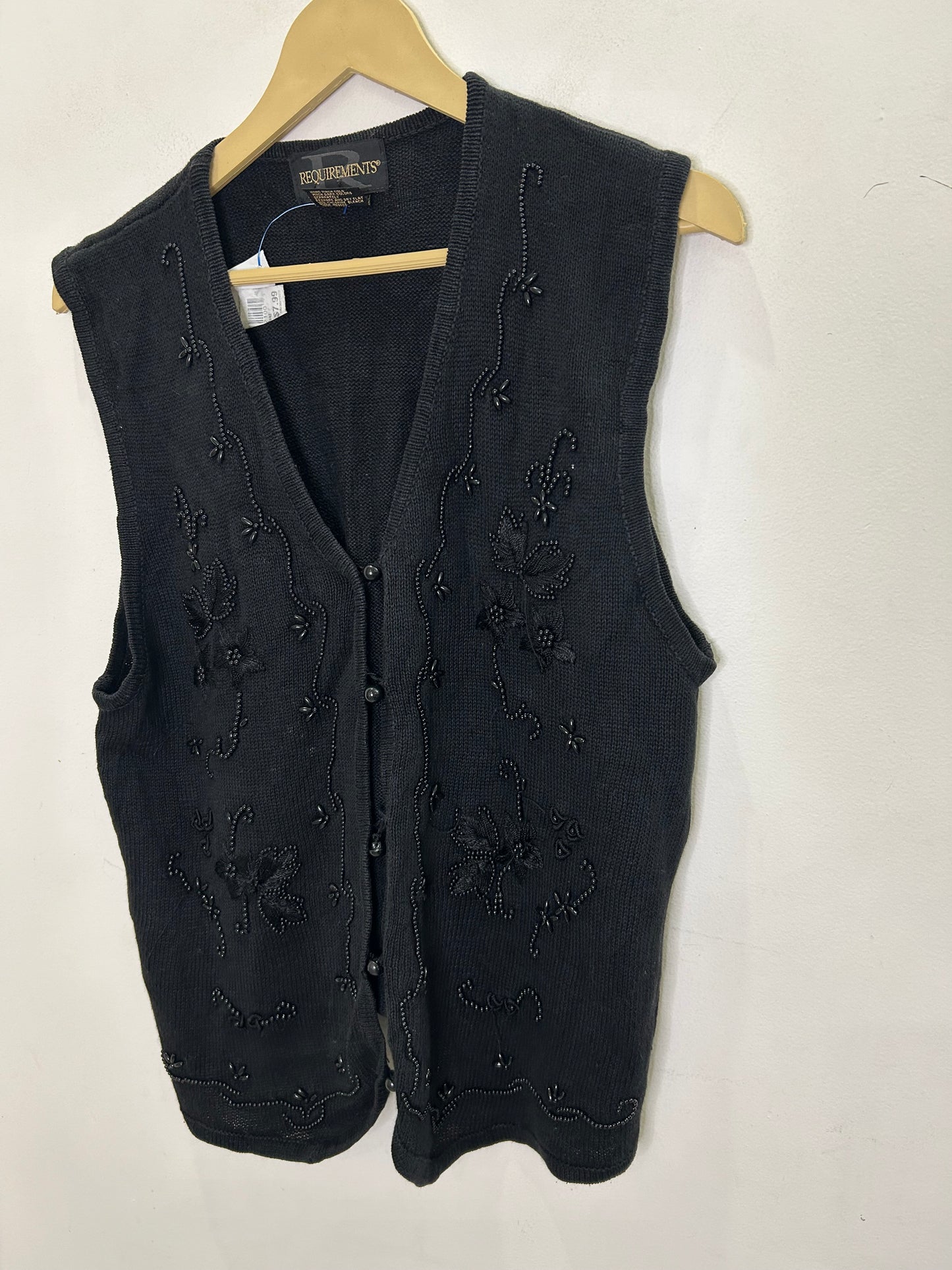 Black Embellished Vest