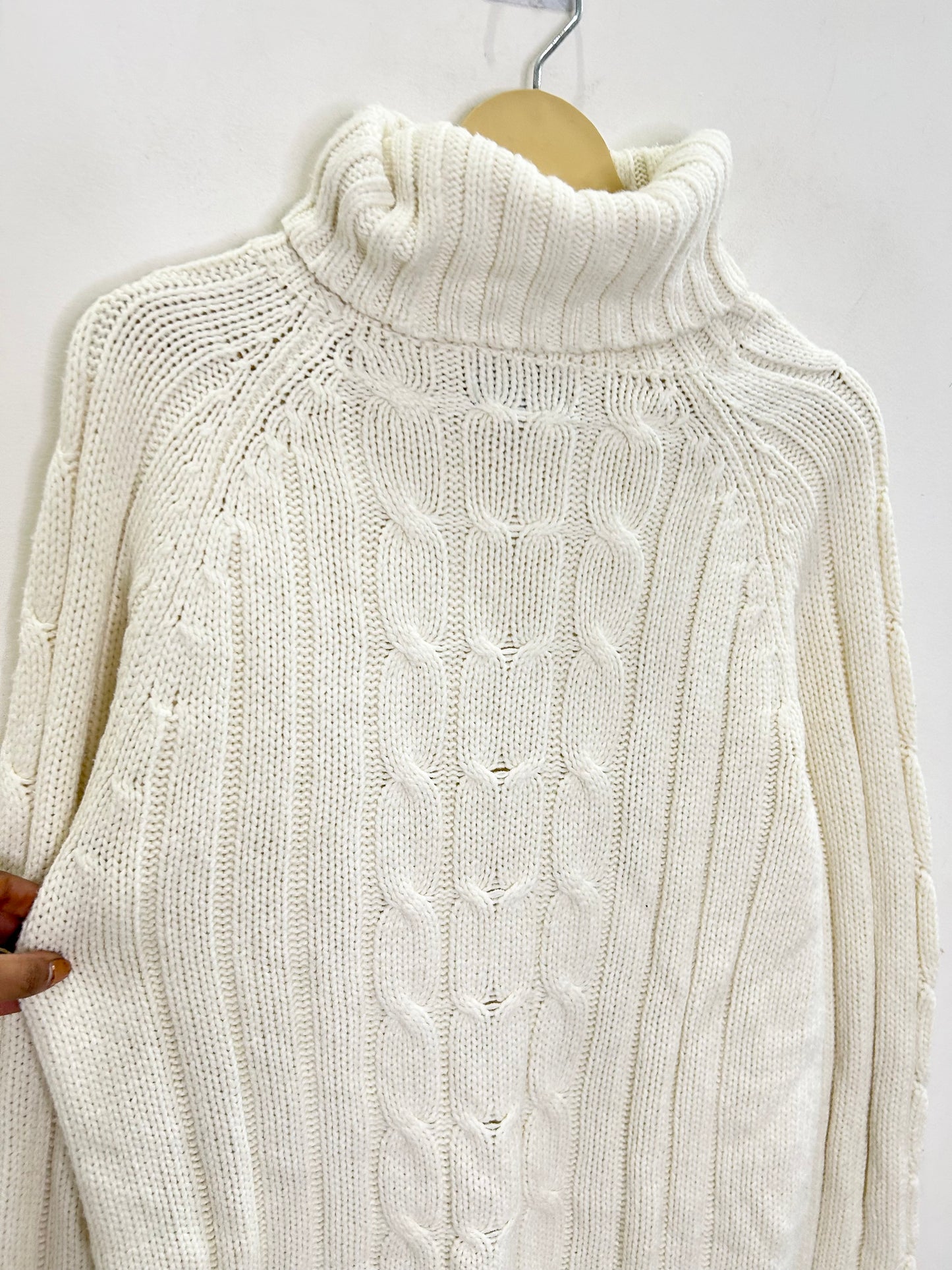White Turtleneck Sweater
