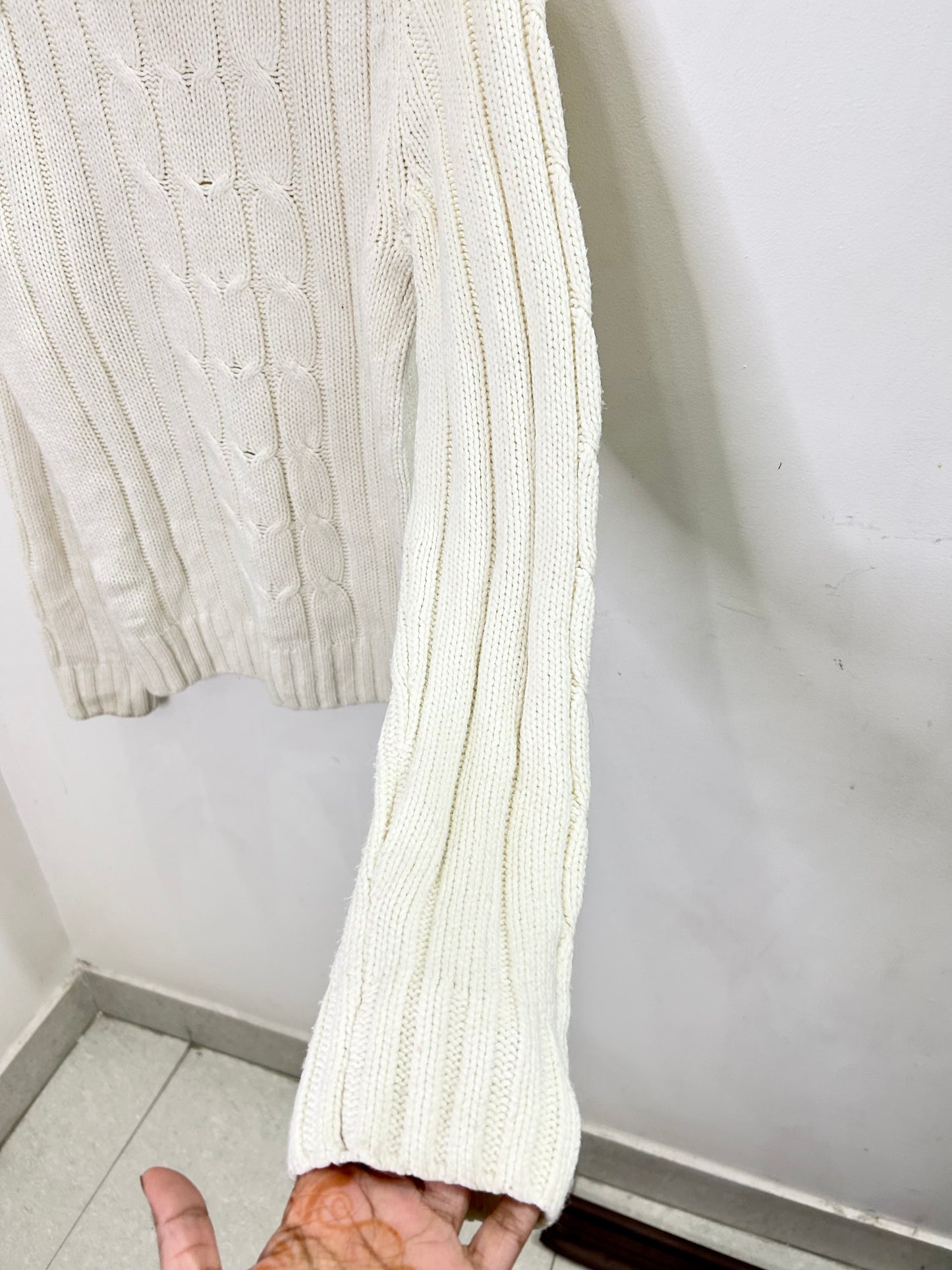 White Turtleneck Sweater