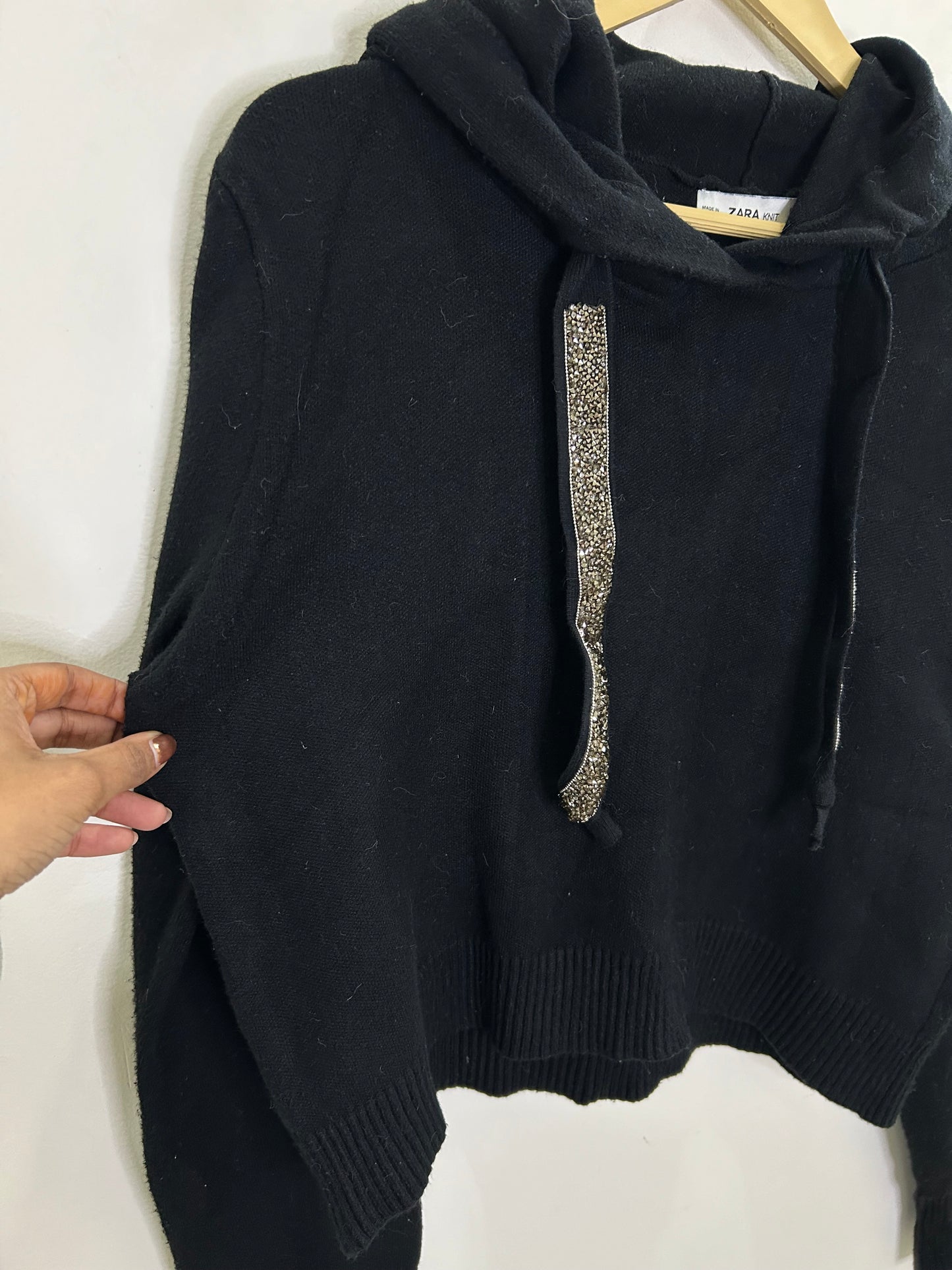 Black Hoodie Sweater