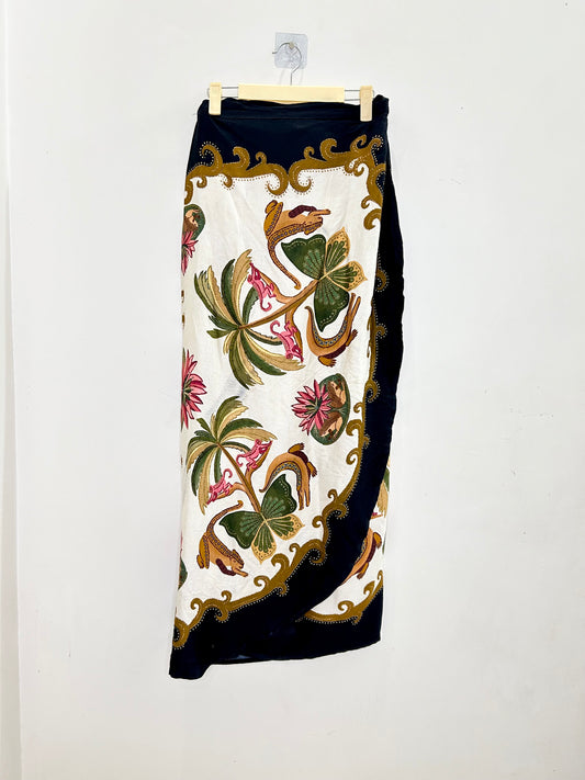 FarmRio Floral Wrap Skirt