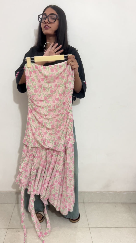 ONLY pink striped sleeveless dress